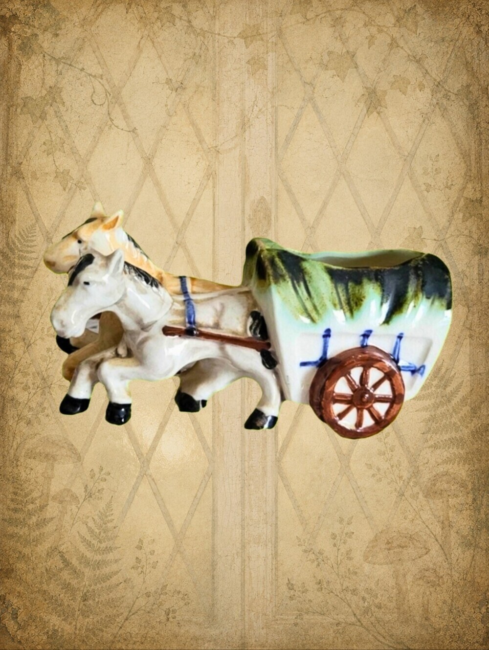 Hearth Happenings 🏡🧚‍♂️ Occupied Japan Donkey Planter Vintage Ceramic Figurine